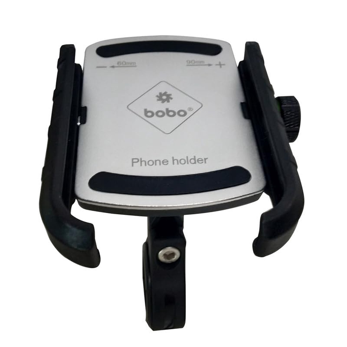 BOBO BM4 JawGrip Waterproof Bike/Motorcycle/Scooter Mobile Phone Holder Mount, Ideal for Maps and GPS Navigation (Silver)
