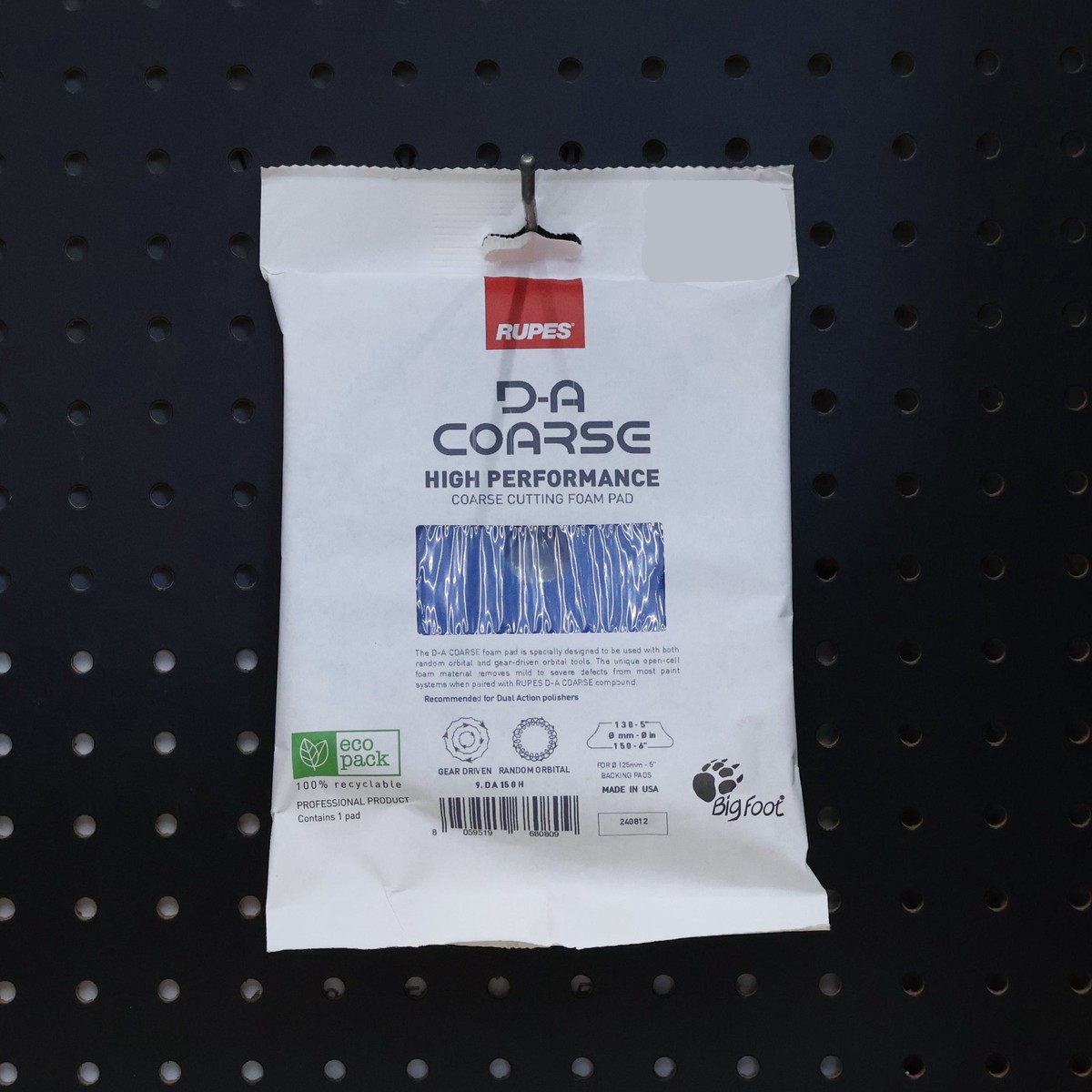 PAD, RUPES DA150H DA COARSE 5" BLUE