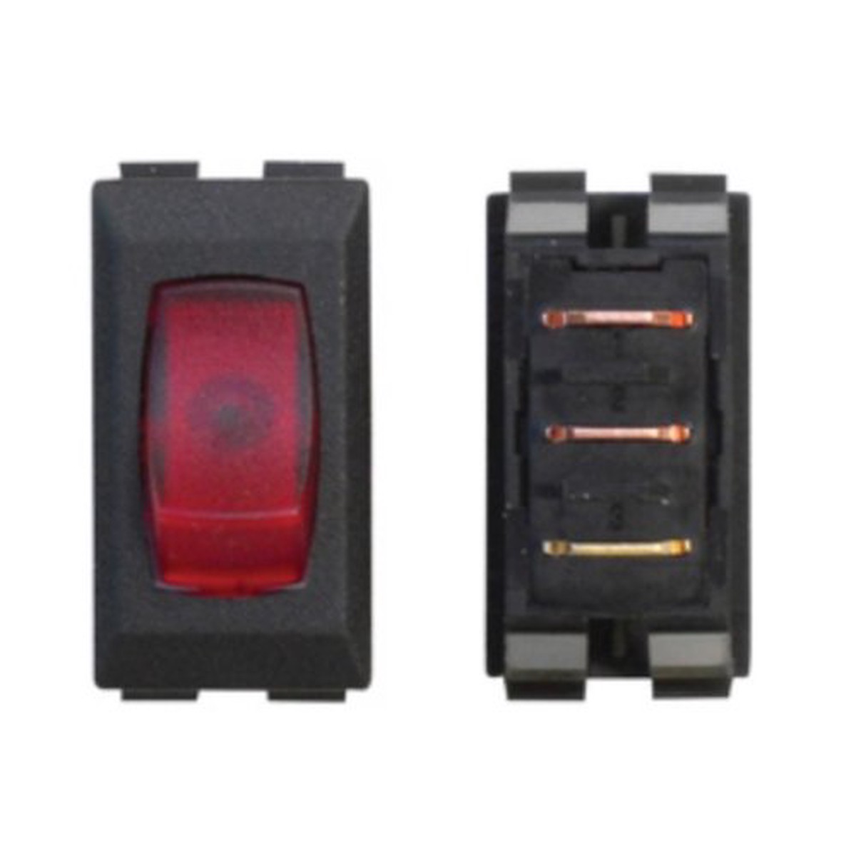 110V Black/Red Lamp 3/Pac