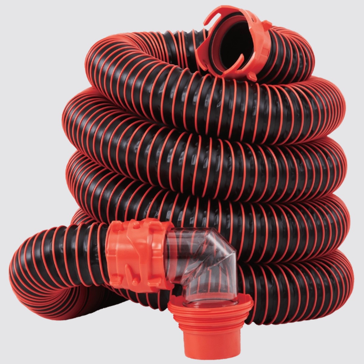 20 Rv Sewer Kit With Caps & Clear