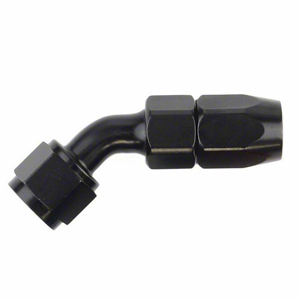-8An X 45  Blk Hose End