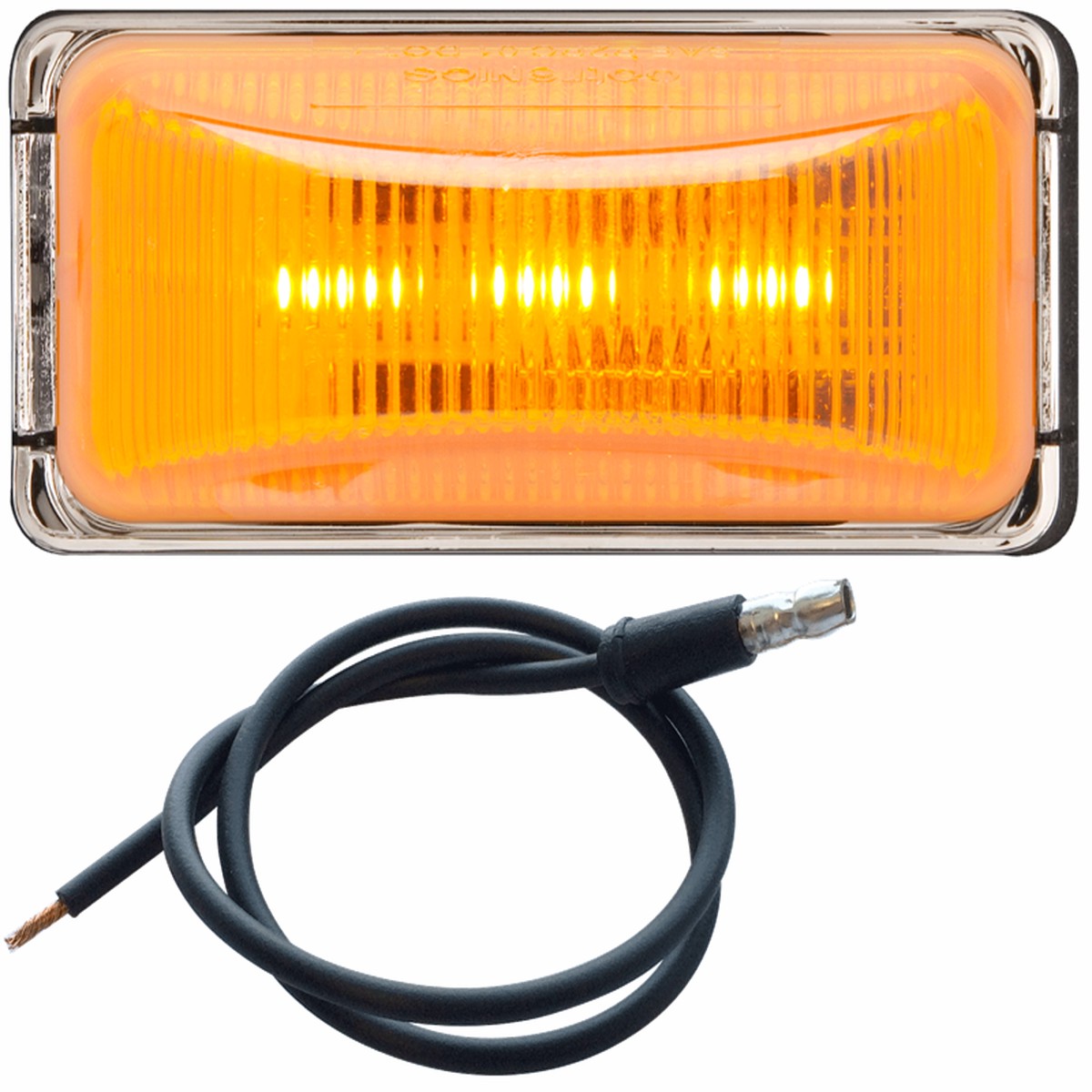 Led Mark Light Mini Chrome;Amber