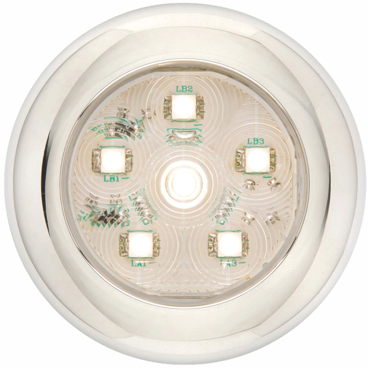 Led Round Utility; 6 Diode; Clear