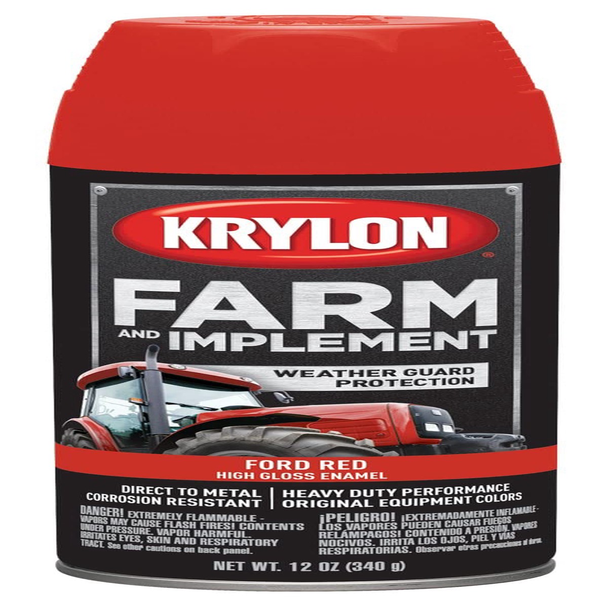 Krylon Farm & Implement Paint Aerosol Ford Red