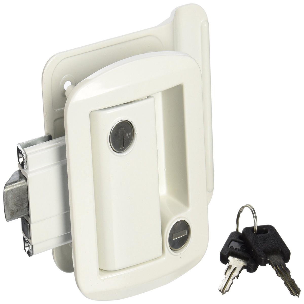 AP Products 013-571 White Global Travel Trailer Entrance Lock Set