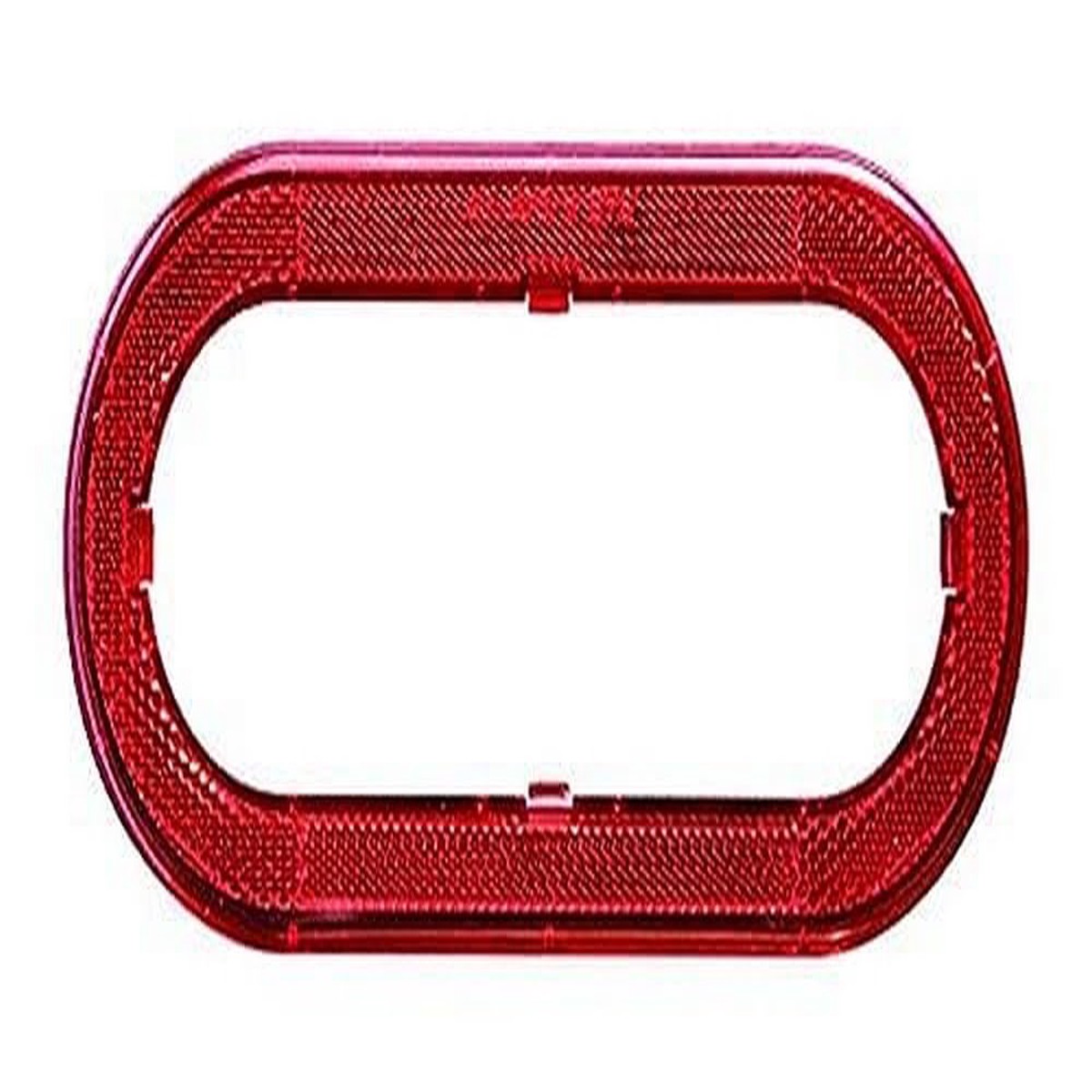 OPTRONICS A78RXBP Red 6 Oval Flange Cover, 1 Count (Pack of 1)