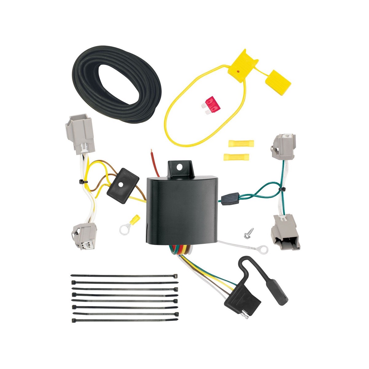 Tekonsha T-One T-Connector Harness, 4-Way Flat, Compatible with Select Chevrolet Impala