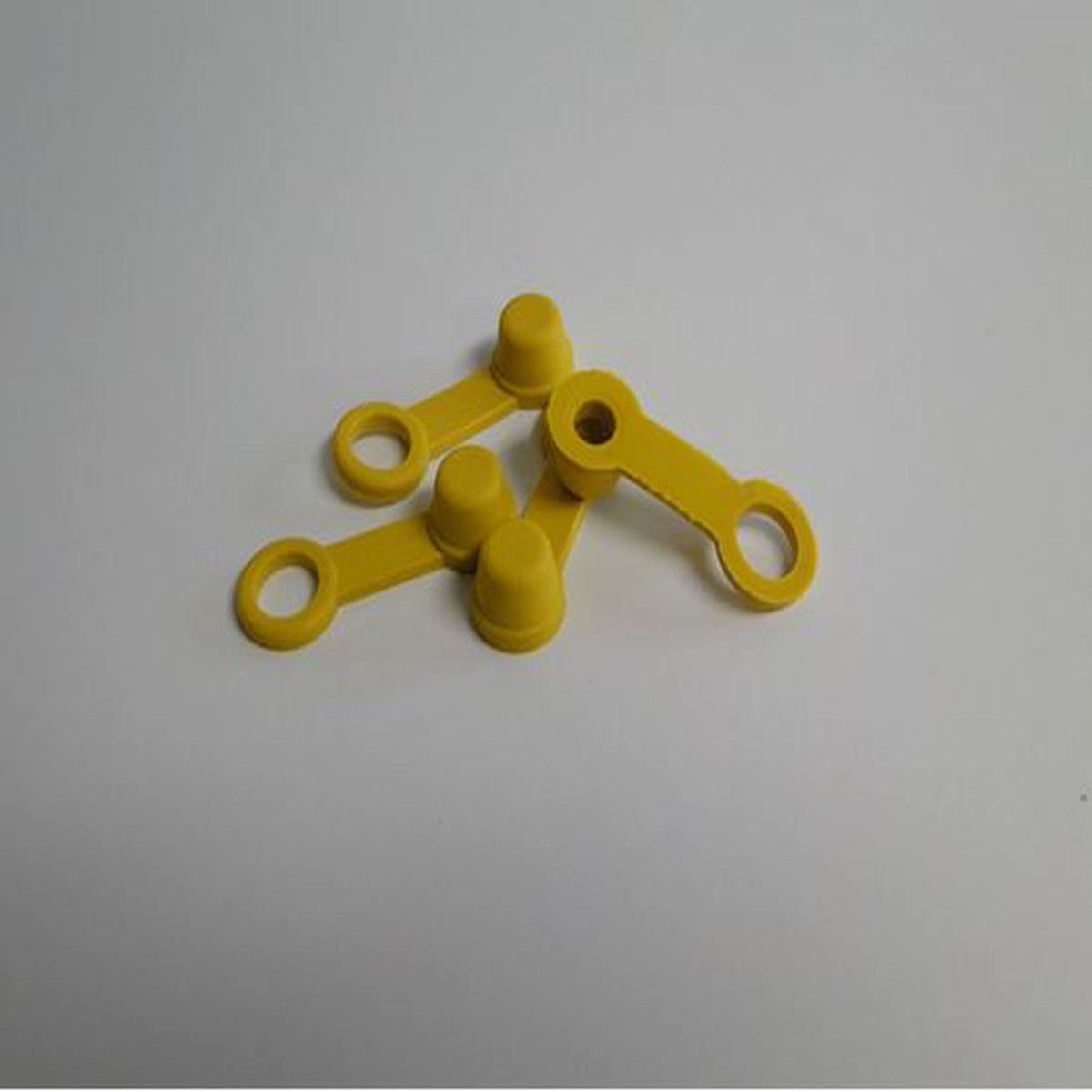 BRAKE BLEEDER CAP  YELLOW  W/ TETHE