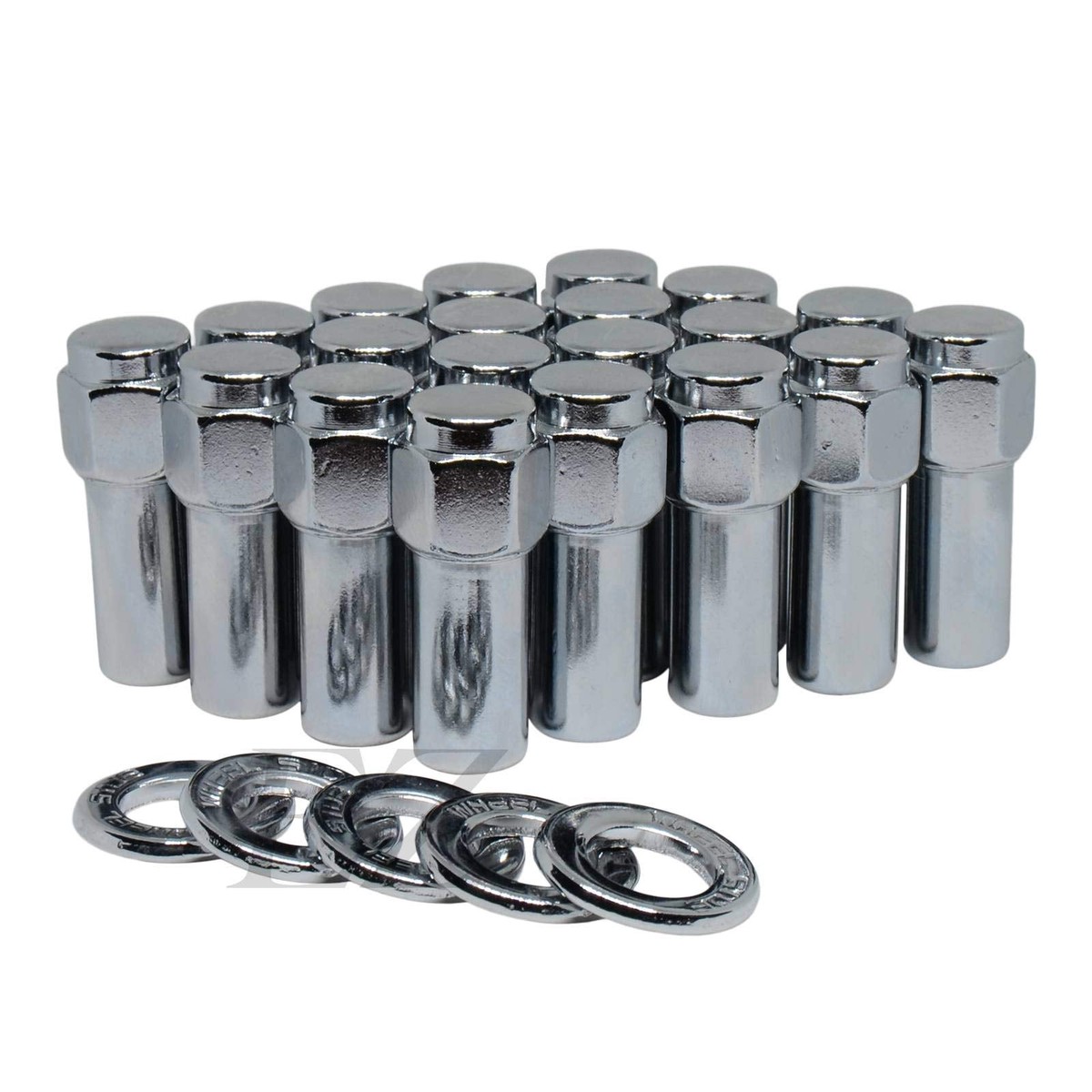 Cragar SST Mag Lug Nut 14mmx1.5 with Center Washer 20 Pcs Fits SST Weld Racing Prostar Draglite Rodlite Center Line Wheels