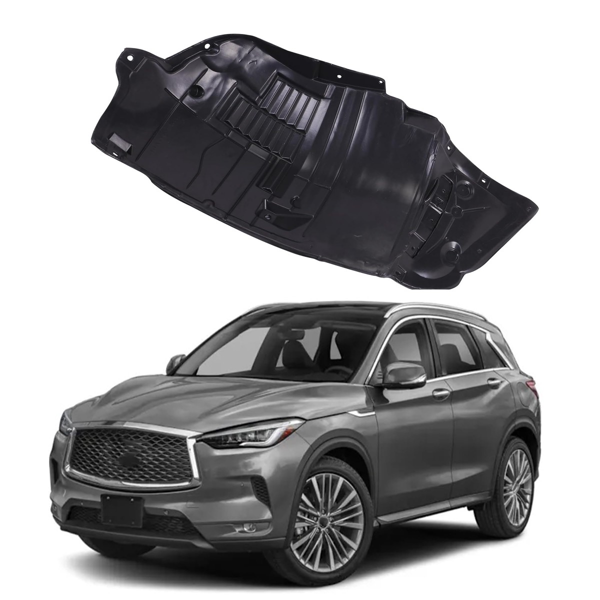 Fender Liner Left Inner Front Wheel Liner Splash Shields Guard Compatible with 2014-2023 Infiniti Q50 Driver Side New Replacemne