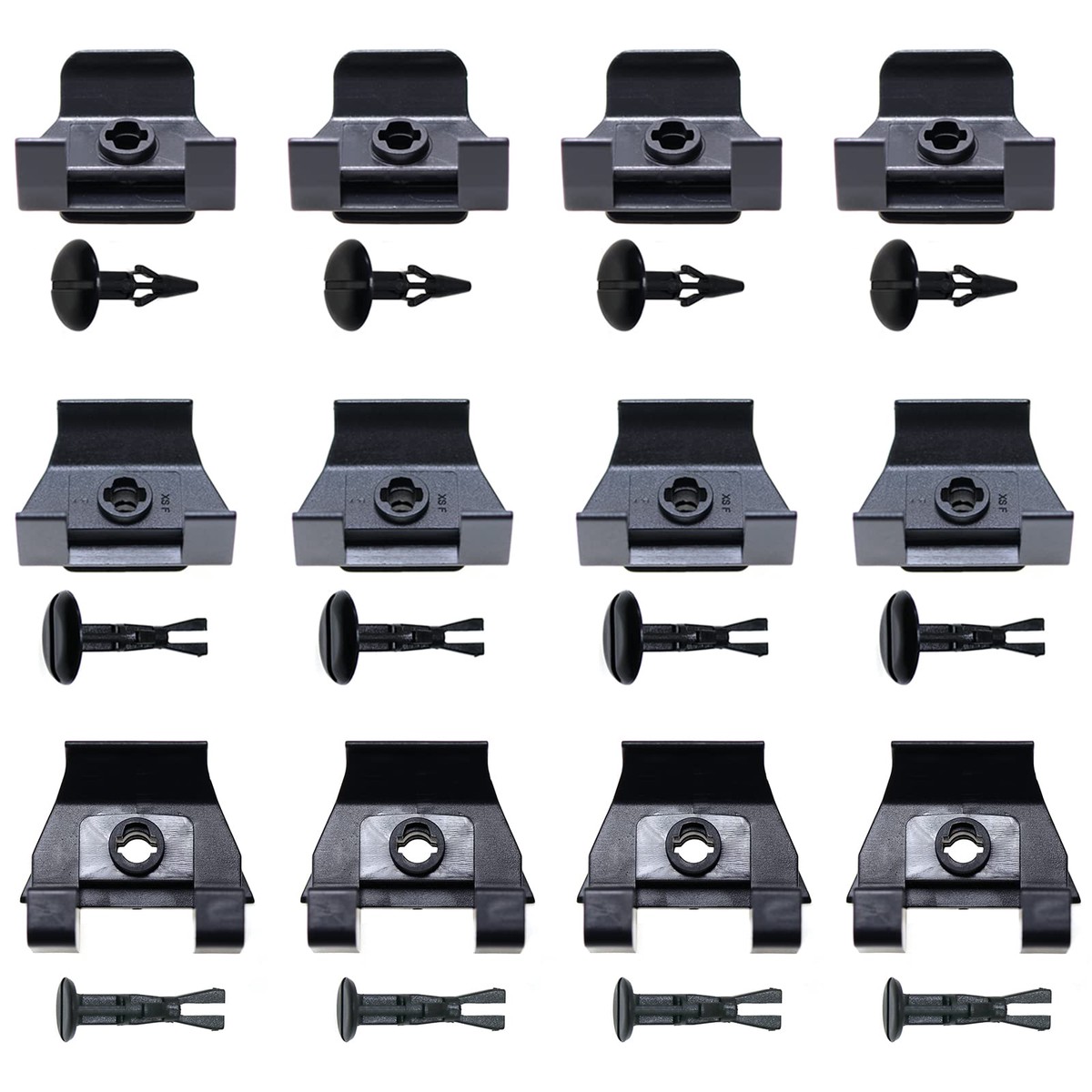Woodzdon 12 Clips & 12 Pins Front Fender Liner Clip Bumper Cover Clip for Toyota 53879-58010 53879-30040 53879-28010 Camry 4Runn