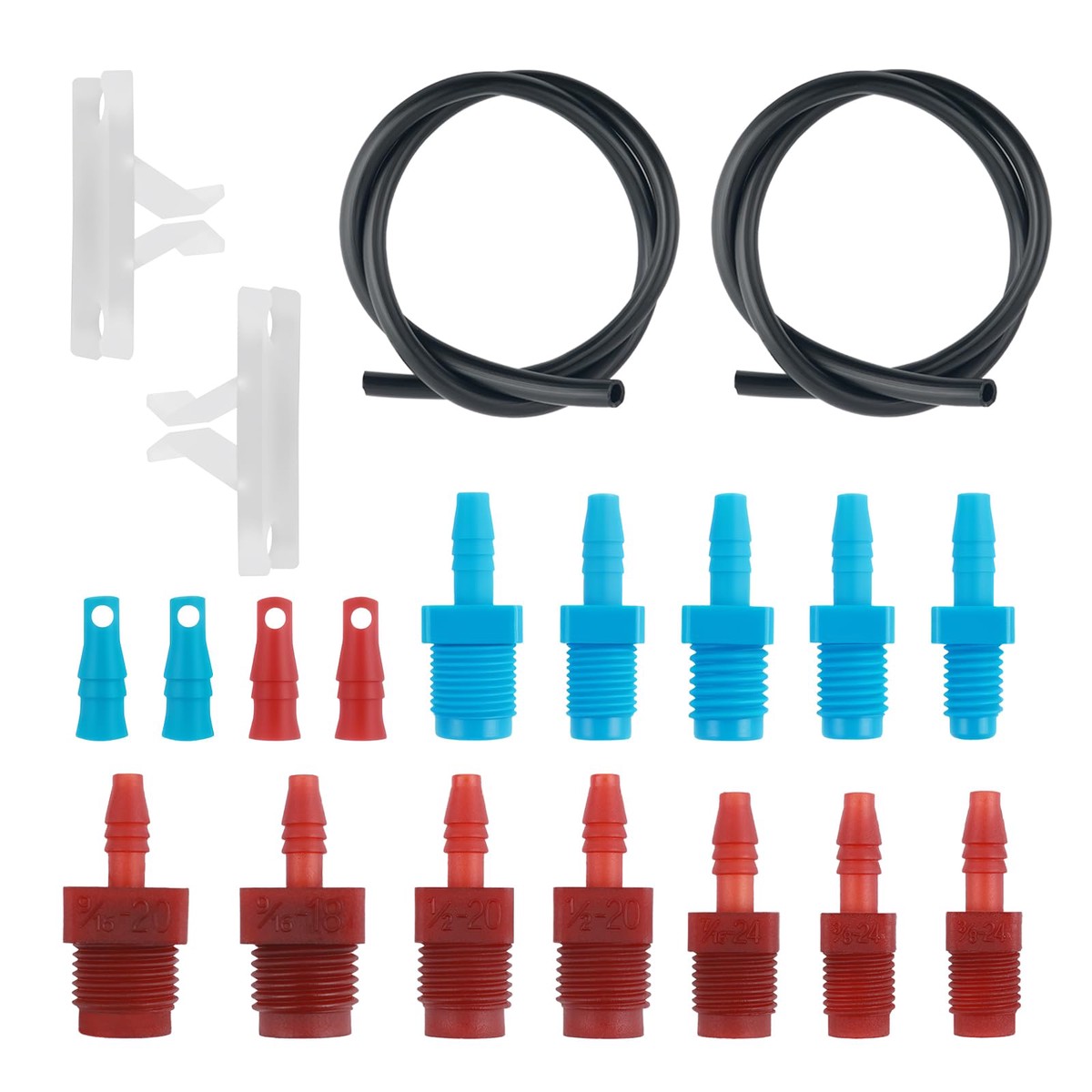 Purthog OEM#13911 Brake Master Cylinder Bleeder Kit,Complete Brake Bleeder Kit Includes Metric & SAE Thread Adapters,Hose,Master