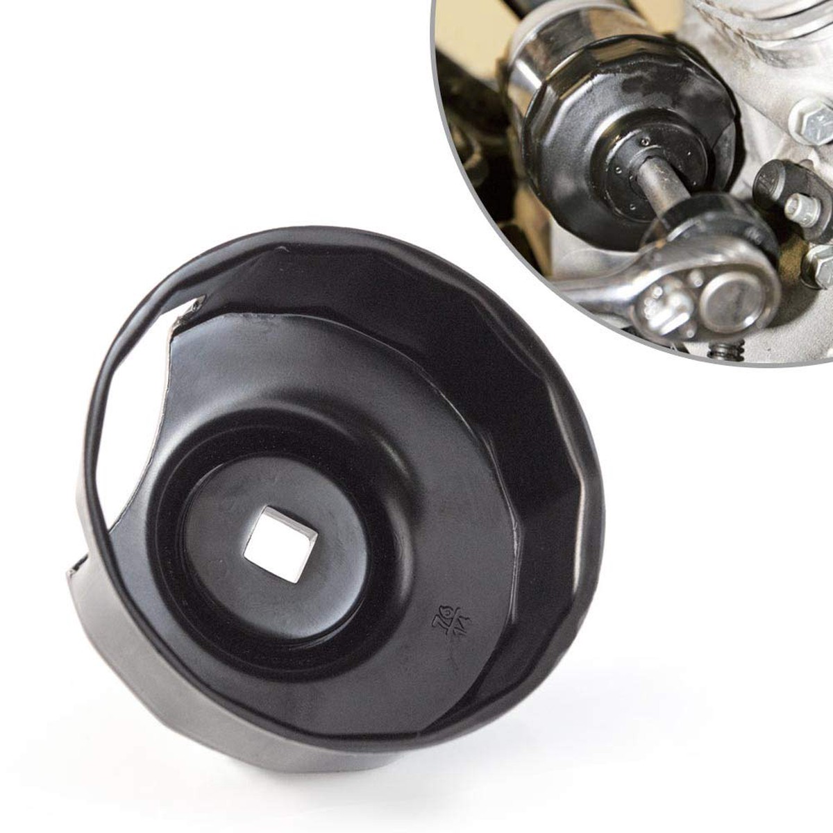 KiWAV Oil Filter Cap Wrench Tool compatible for 1984-2021 Harley Spin-on Oil Filters (Except '15-later XG) Twin Cam Oil Filters