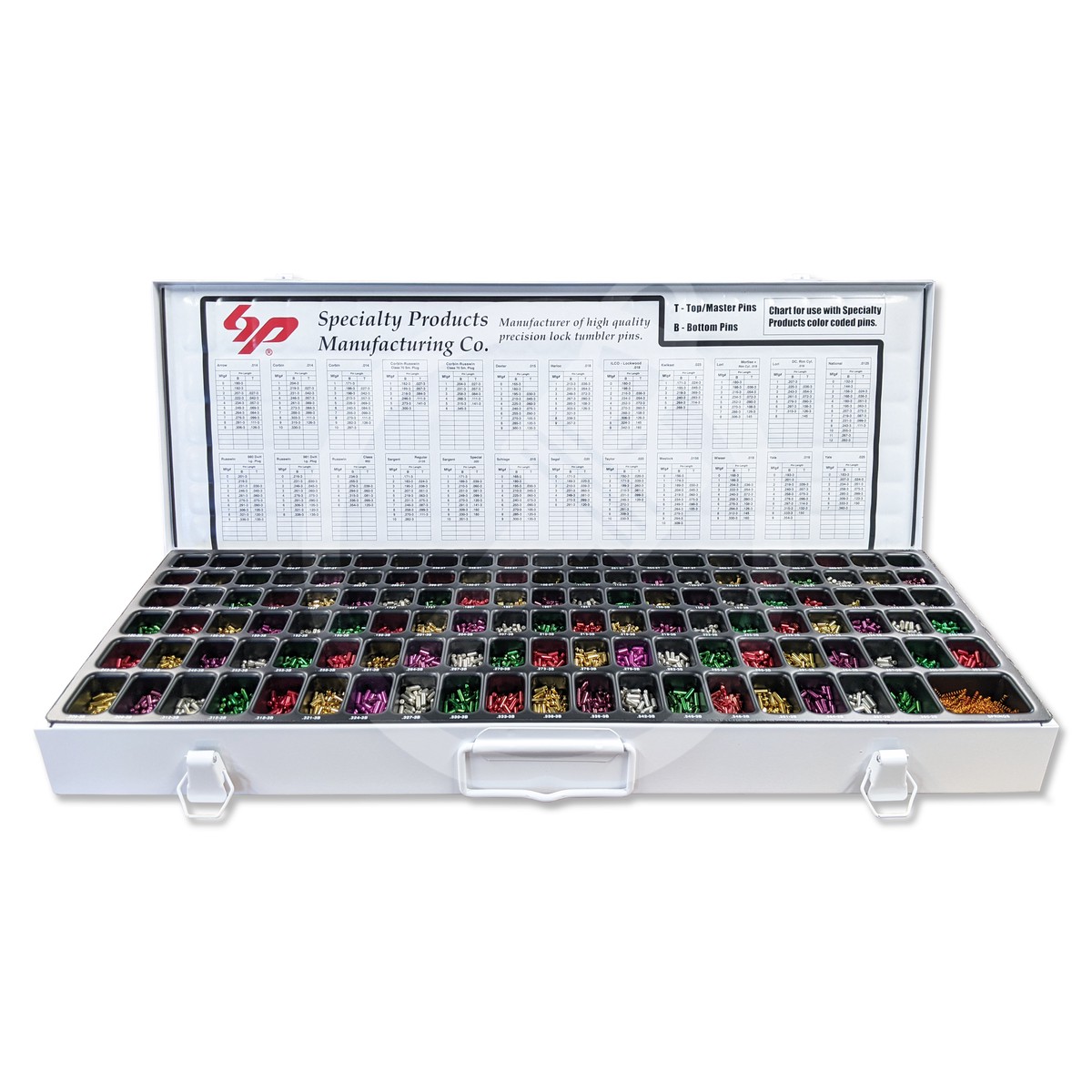 003 Universal Pinning Kit, Metal Box, Color-Coded Pins | Made in USA